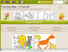 Tablet Screenshot of disegnicolorare.com